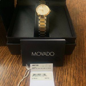 Movado Mother of Pearl 100% Authentic Diamond Dial